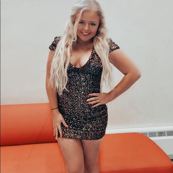 Dress the population  sequin dress - Picture 4 of 5